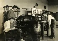 Students in the Electrical Testing Laboratory