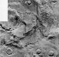 Portion of the Martian crater Becquerel