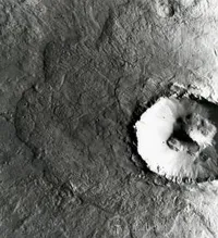 Landing area for Viking 1, the crater Arandas