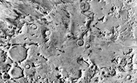 Photomosaic of channel on Mars