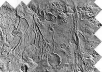 Mosaic of Mars surface taken from Viking Orbiter 1