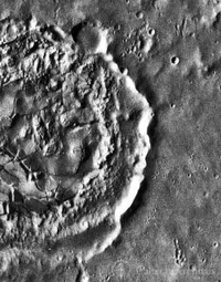 Interior of Martian crater