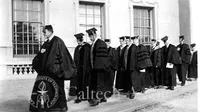 Thomas Hunt Morgan leading the faculty procession