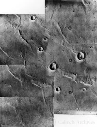 Photomosaic showing the western part of the Chryse Planitia