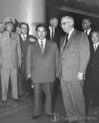 President Diem of Vietnam with R. L. Minckler at the Ambassador Hotel