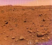 The landscape of Mars on the day following Viking 1’s successful landing