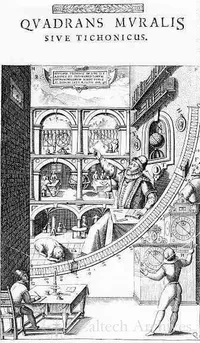 The mural or Tychonian quadrant, from Tycho Brahe, Astronomiae Instauratae Mechanica