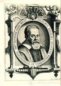 Portrait of Galileo from Systema Cosmicum, Augustae Treboc. [Strasbourg], 1635