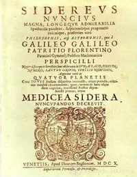 Galileo, title page from Sidereus Nuncius (The Sidereal Messenger), Venice, 1610