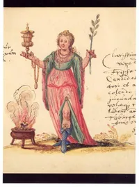 Hand-painted illustration from the autograph album of Johann Jakob Frisch
