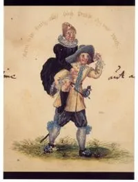 Hand-painted illustration from the autograph album of Johann Jakob Frisch