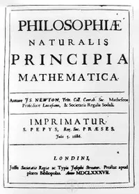 Title page of Isaac Newton’s Principia (Philosophiae naturalis principia mathematica), first edition, published in London, 1687