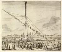 Hevelius with his 140′ telescope