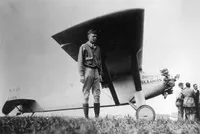 Charles A. Lindbergh at Roosevelt Field, LI