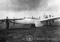 Large glider on the ground