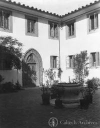 Courtyard of a student house