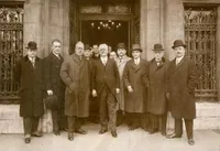 Theodore von Karman with a group in Aachen