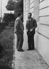 E. U. Condon [?] and Niels Bohr