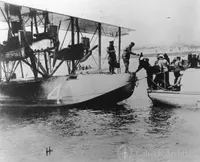 Arrival of the navy seaplane NC-4 at Plymouth, England