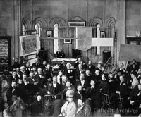 Meeting of the National Academy of Sciences in Mineral Hall, Smithsonian Institution