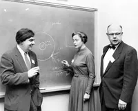 William Fowler with Geoffrey and Margaret Burbidge