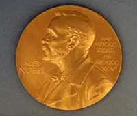 Nobel Prize medal awarded to George Beadle in 1958 (A)
