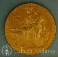 Nobel Prize medal awarded to George Beadle in 1958 (B)