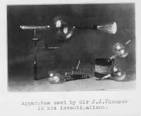 Cavendish Lab: apparatus used by Sir J.J. Thomson in his investigations.