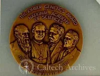 Kimber Genetics Award Medal awarded to George Beadle in 1960