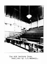 Cavendish Lab: the old Lecture Room designed by J.C. Maxwell