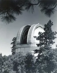 100-inch Hooker telescope dome, shutter open -Mt.Wilson