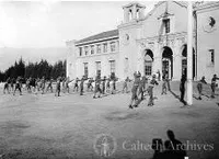 World War I: bayonet drill by the Students’ Army Training Corps (SATC).